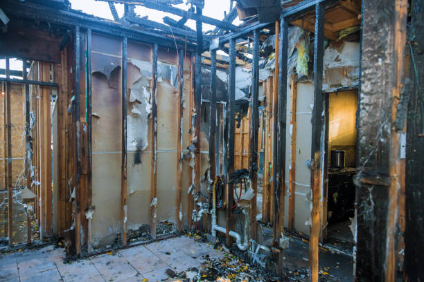 Professional Fire Damage Cleanup technician working in Cherry Hill, NJ